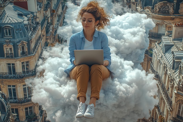 Na czym polega praca w chmurze według Wikipedii?